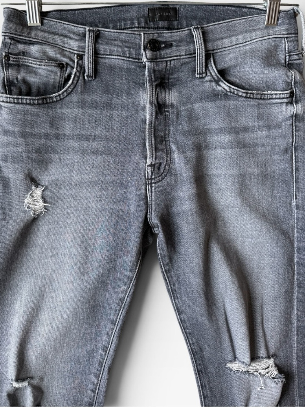 MOTHER The Scrapper Cuff Ankle Fray Jeans - Picture 3 of 11